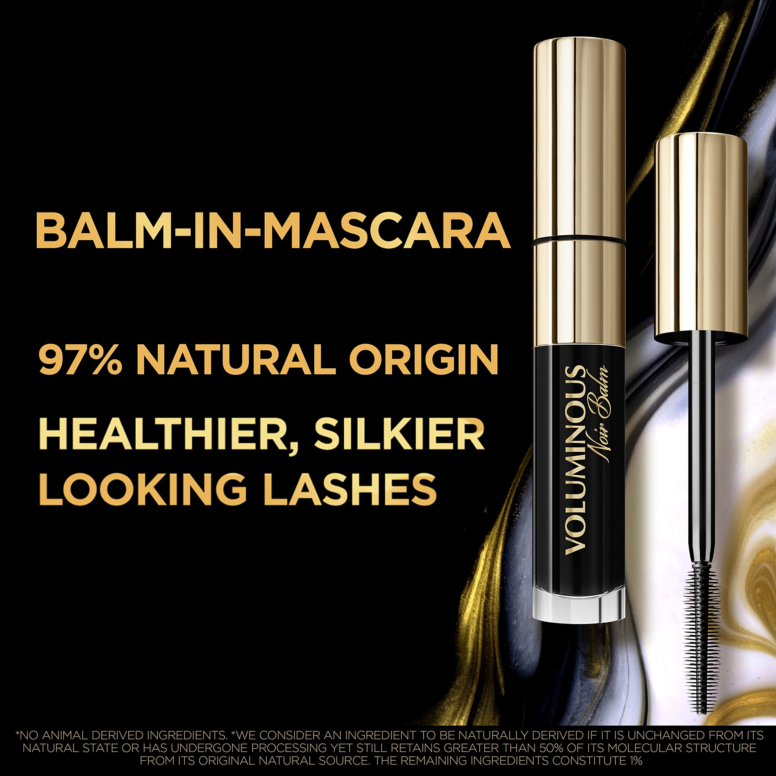 L'Oréal Paris Voluminous Noir Balm ofrece definición y pestañas largas.