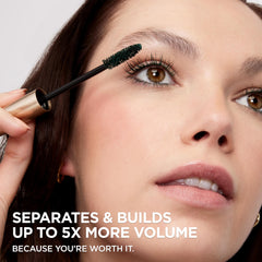 Máscara L’Oréal Paris Voluminous Original, aplicación suave para pestañas definidas.