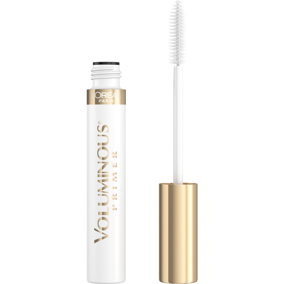L’Oréal Paris Voluminous Primer blanco para pestañas, define y alarga suavemente.