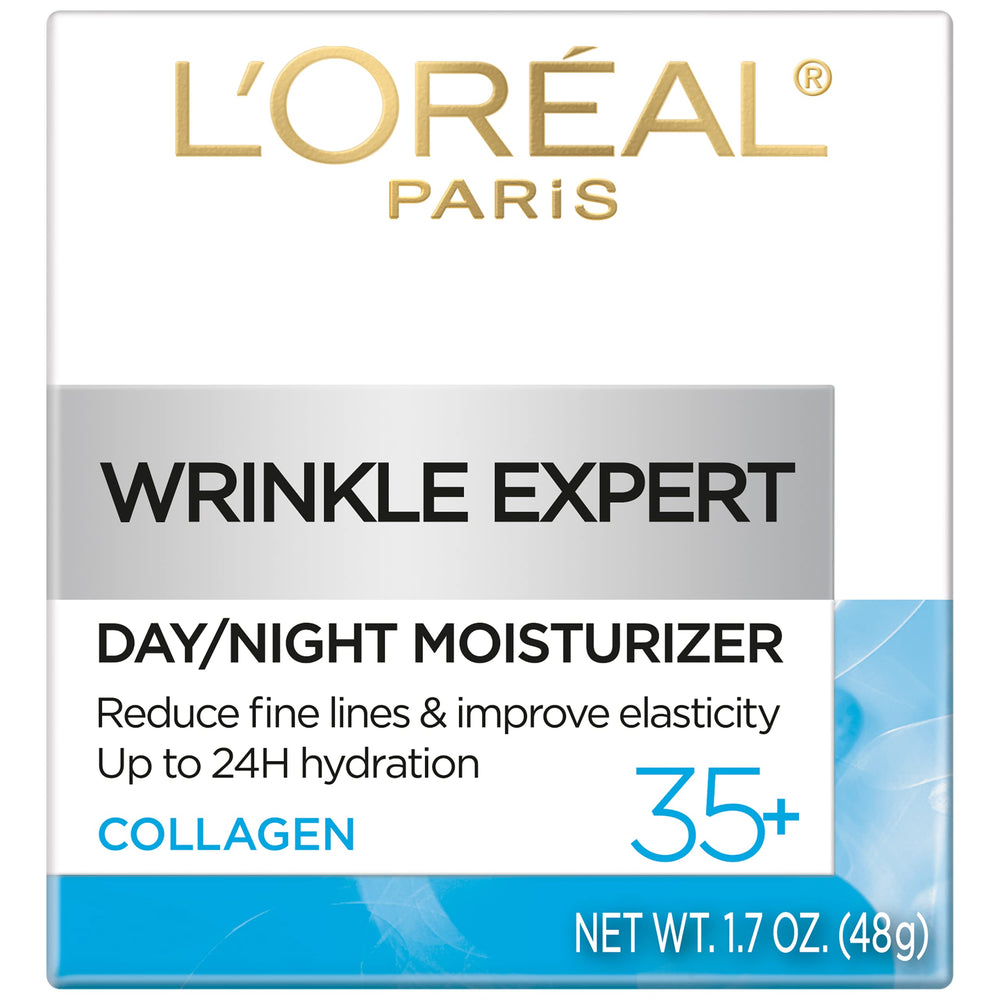 L’Oréal Paris Wrinkle Expert 35+ aplicación rostro y cuello facilita cuidado diario.