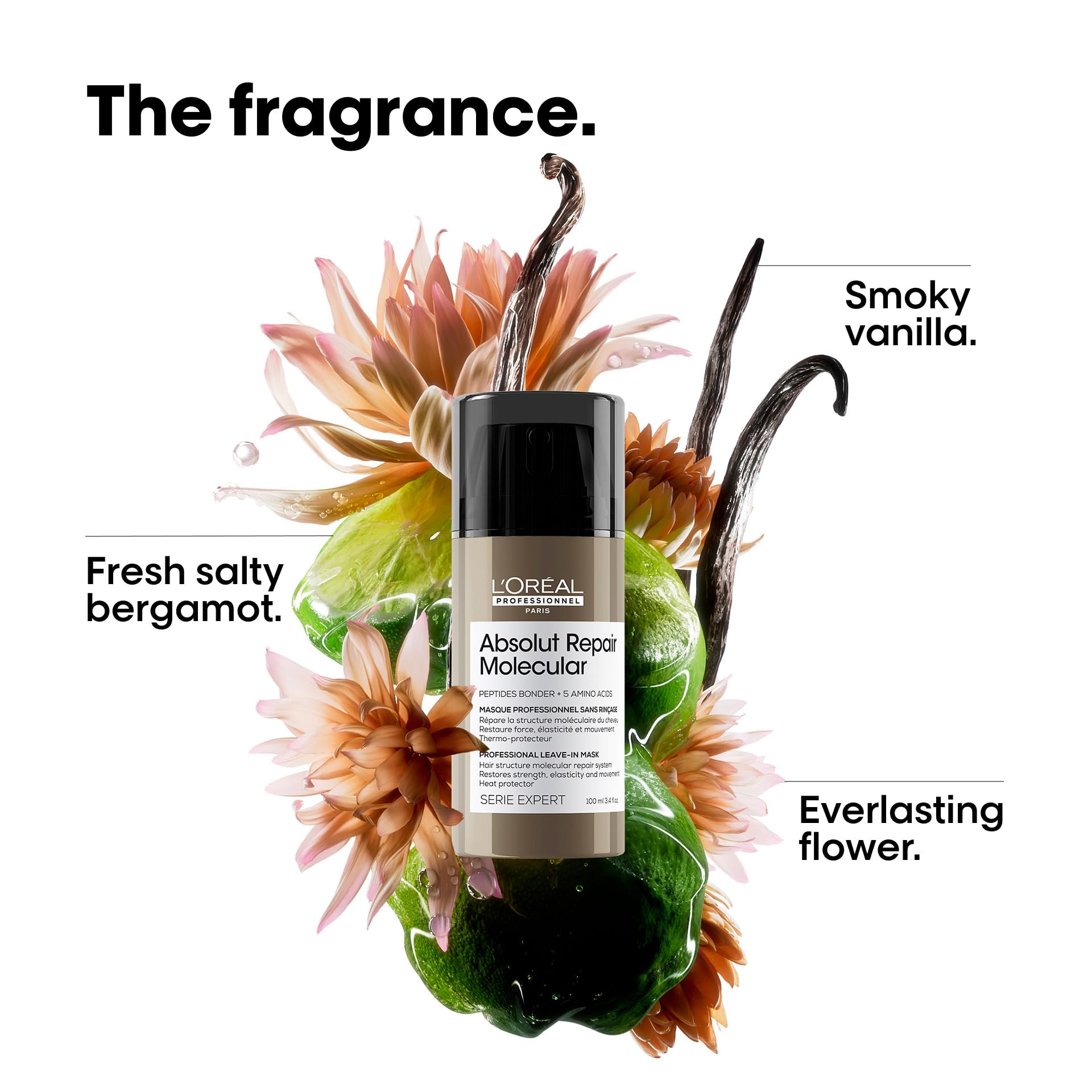 L’Oréal Professionnel Paris Absolut Repair Molecular bond-building peptides support elasticity in hair