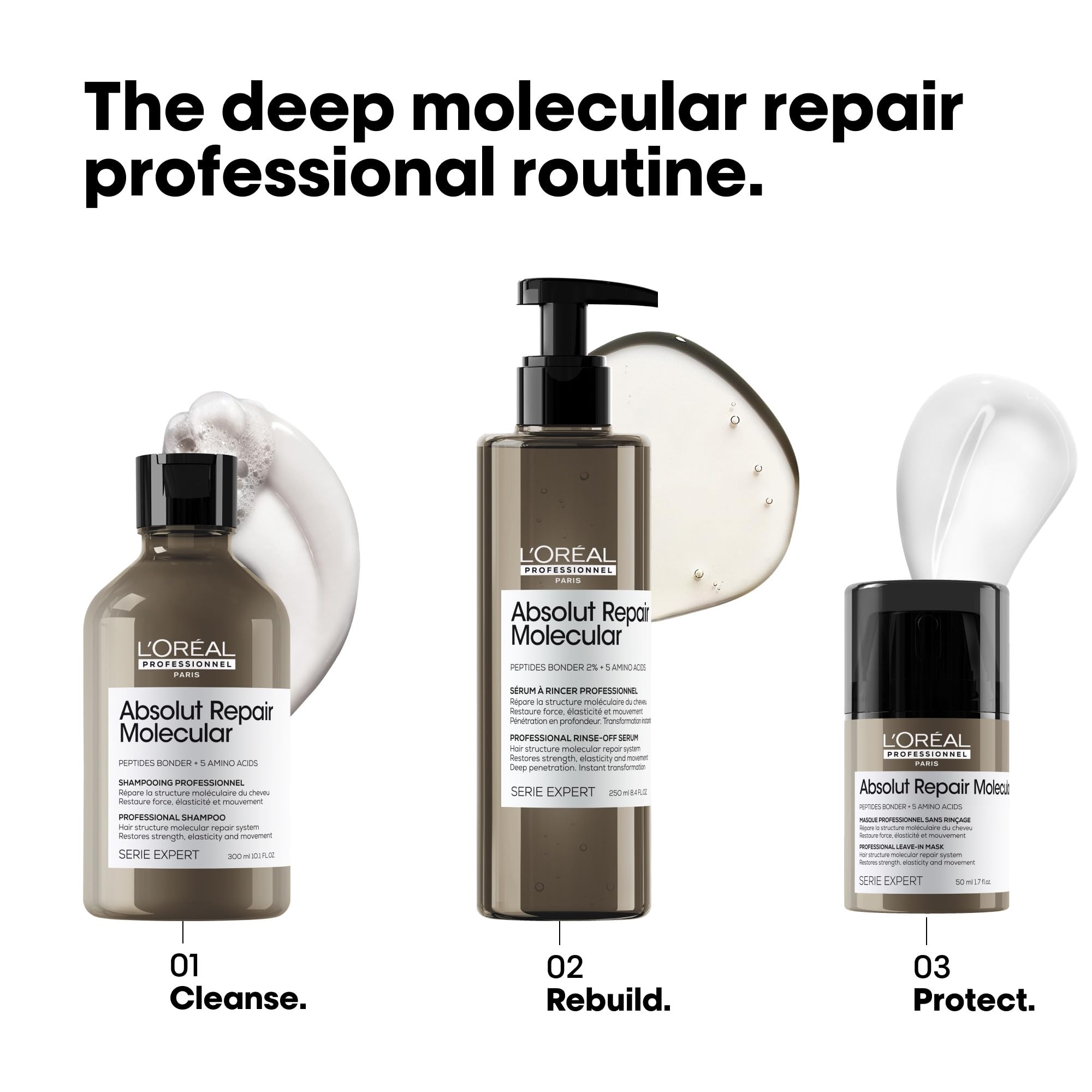 L’Oréal Absolut Repair Molecular fortalece la fibra capilar y devuelve elasticidad