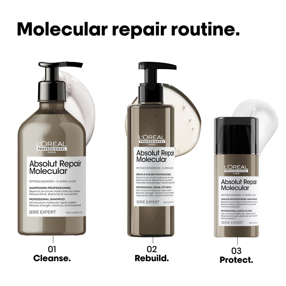 L’Oréal Professionnel Paris Absolut Repair Molecular silky shine on smooth hair strands