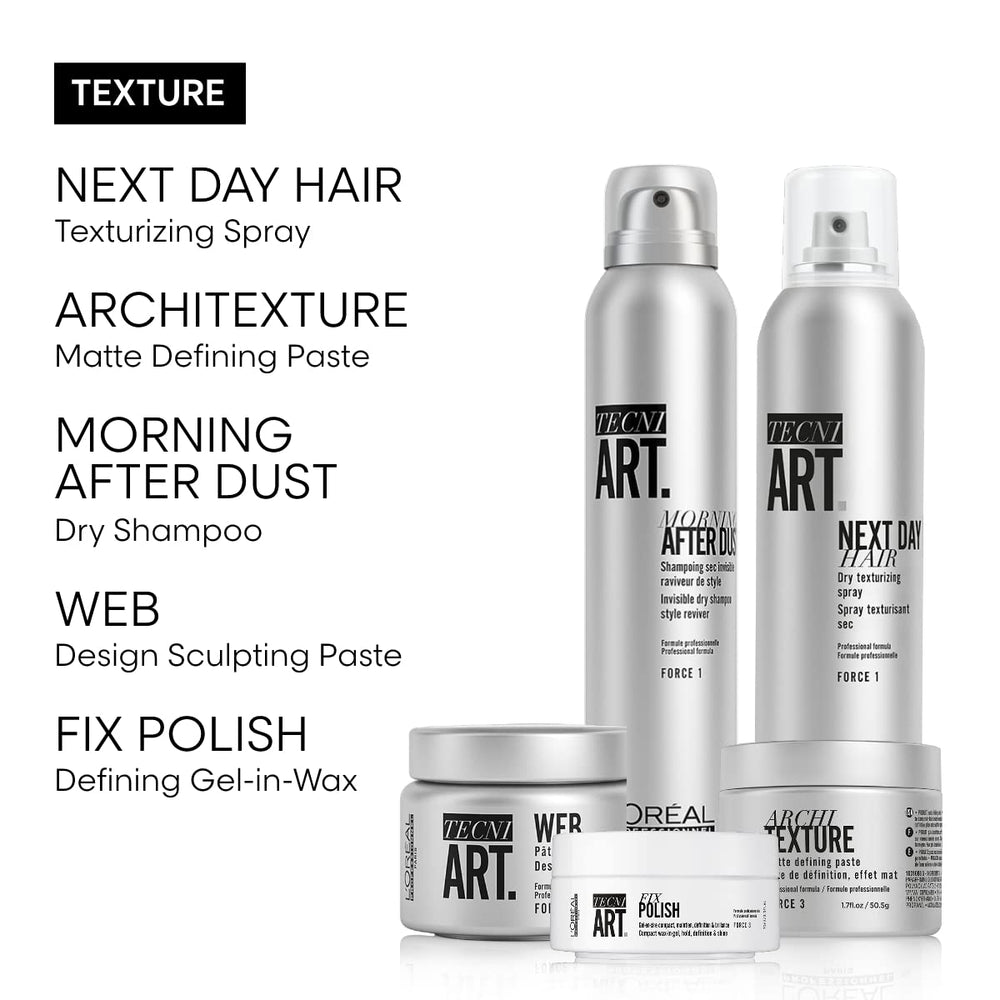 L’Oréal Professionnel Paris Architexture results show textured, matte definition.