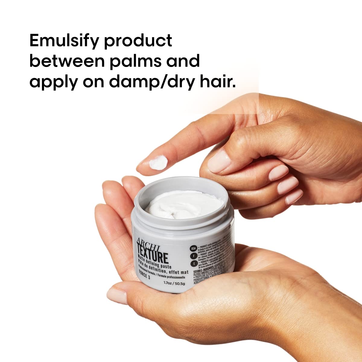 L’Oréal Professionnel Paris Architexture is versatile for use on wet or dry hair during air drying or blow-drying.