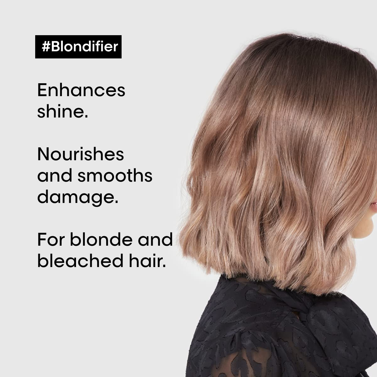 L'Oreal Blondifier fights brass with neutralizing warm tones during rinse