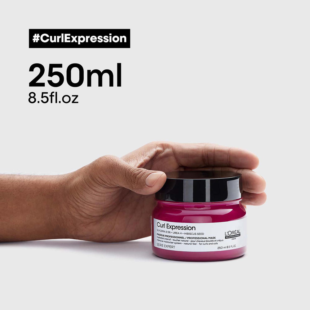 Creamy texture close-up showing easy application of Curl Expression Mask.