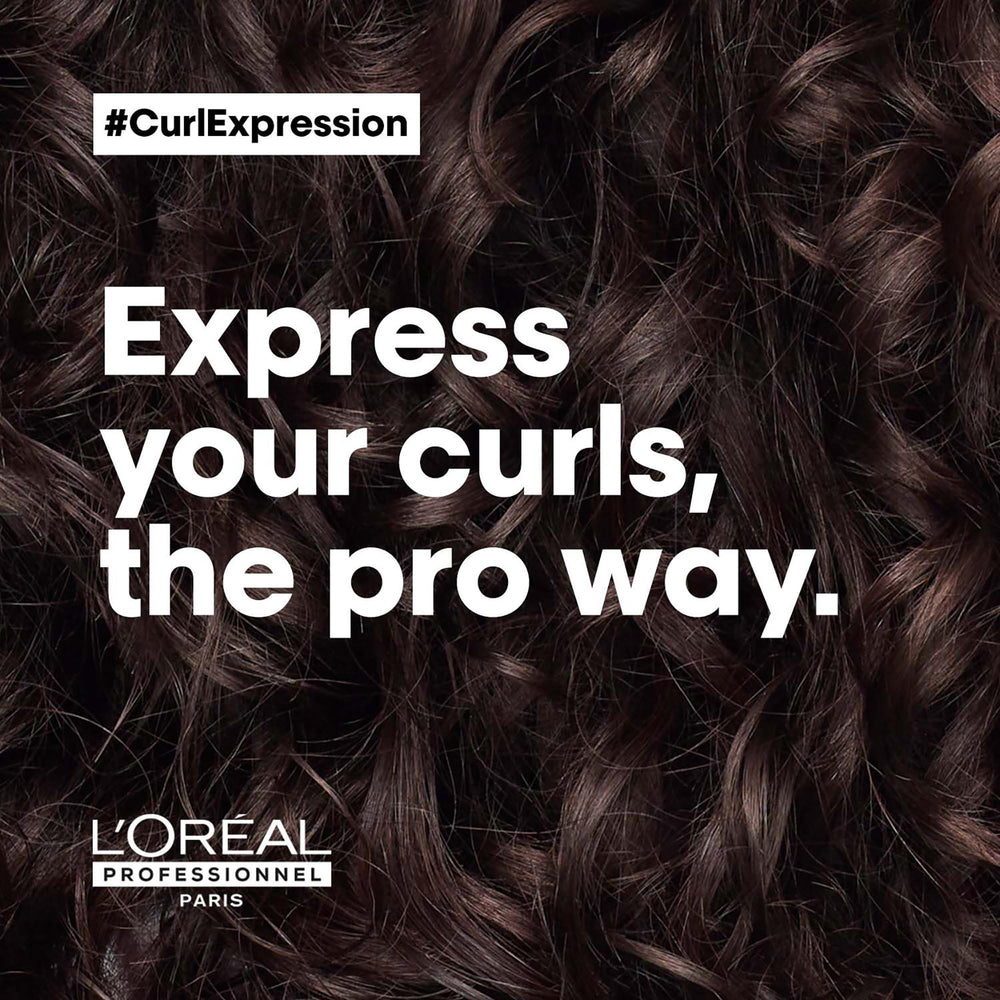 Hydrated curls with Curl Expression Mask completing a daily hair care ritual.