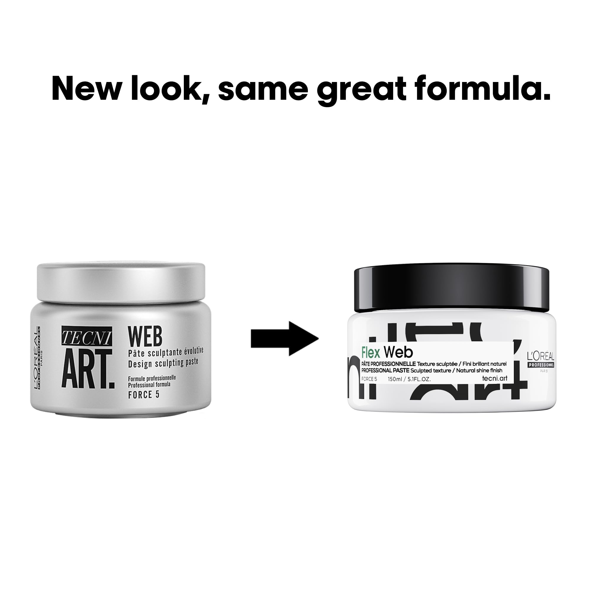 Hands applying L’Oréal paste shows even distribution and fiber stretch for shaping.