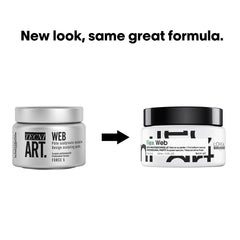 Hands applying L’Oréal paste shows even distribution and fiber stretch for shaping.