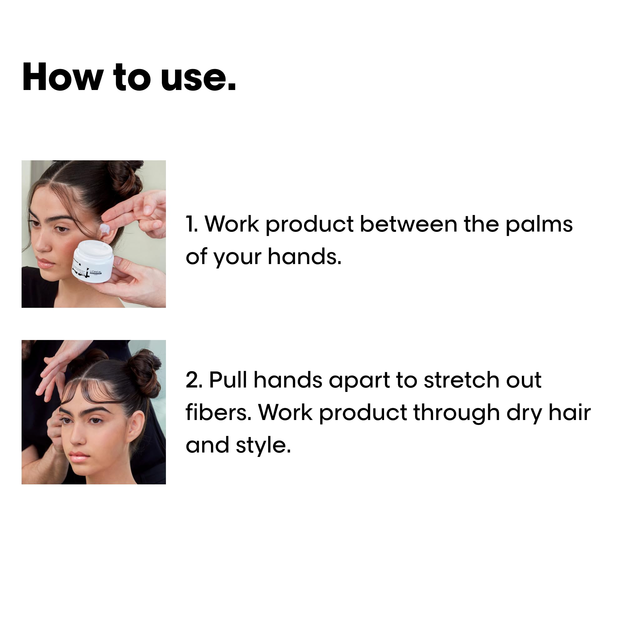 Strong hold demonstrated on multiple hair types for flexible shaping.