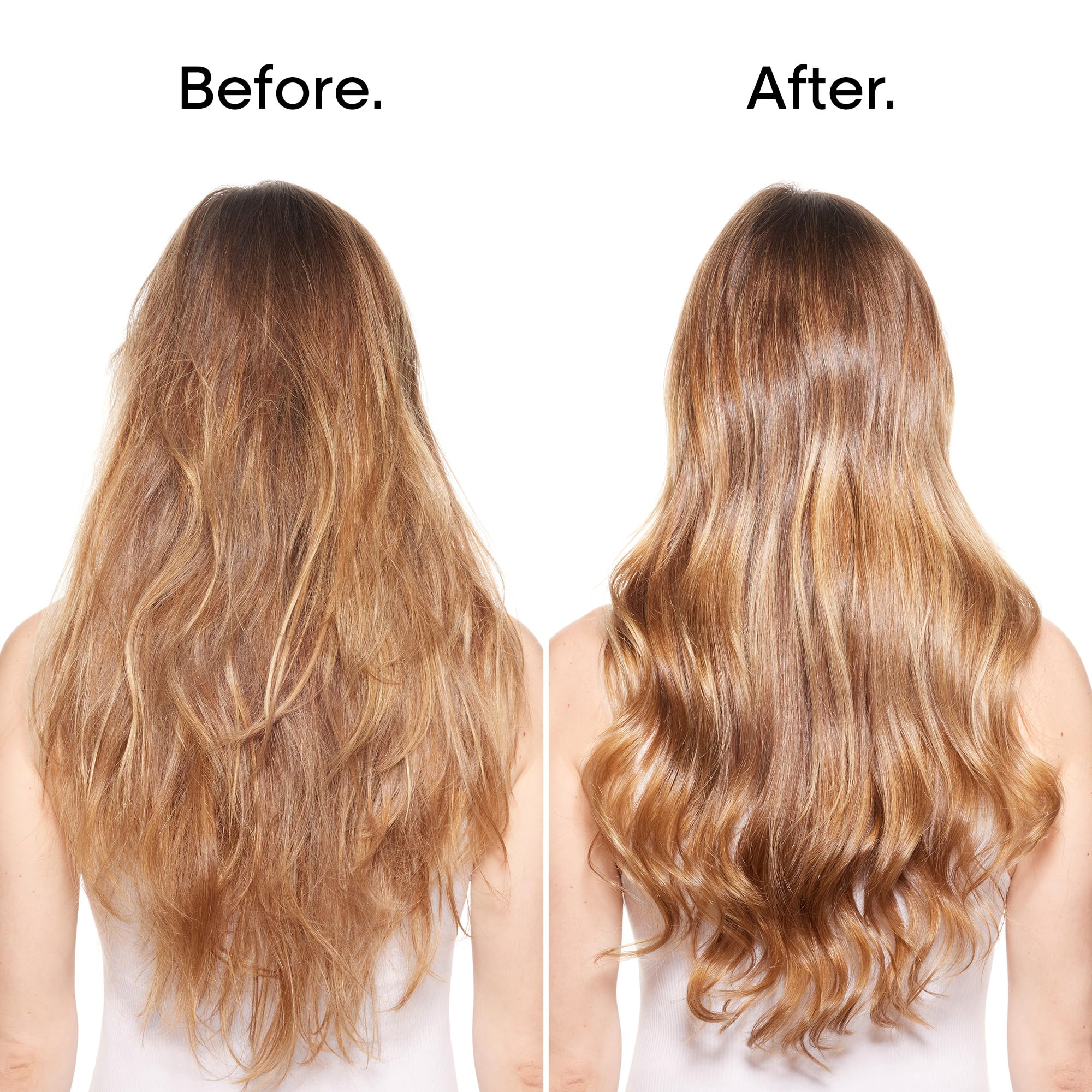 Hair tone maintenance with L'Oréal Professionnel Paris purple shampoo on silver-blonde hair.