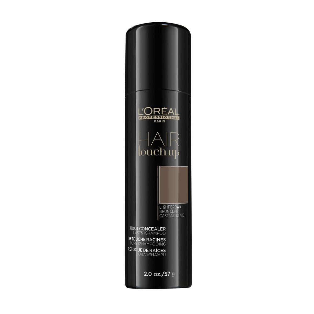 L’Oréal Professionnel Paris Hair Touch Up bottle close-up for quick root concealer use
