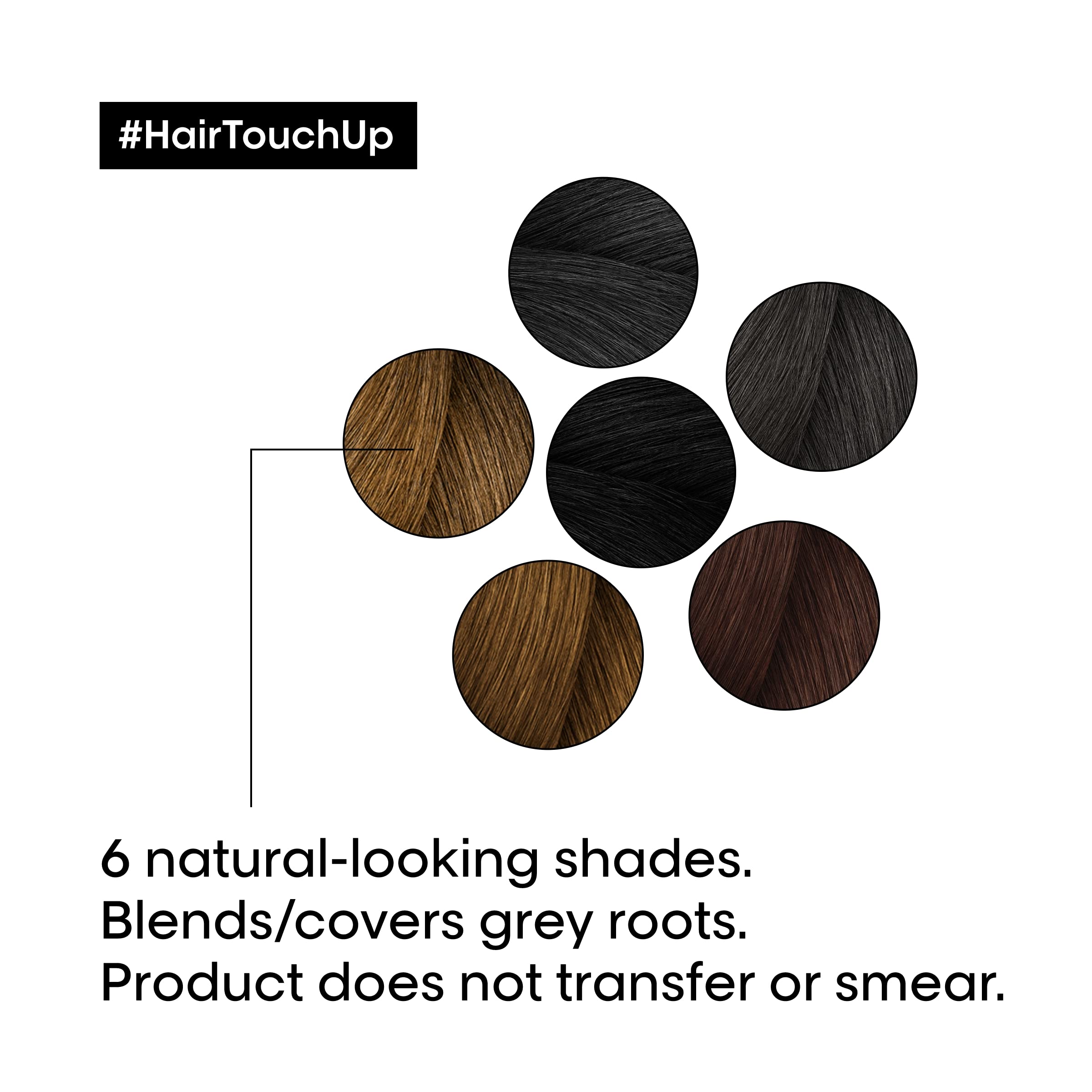 L’Oréal Professionnel Paris Hair Touch Up dries quickly with no fabric smear.