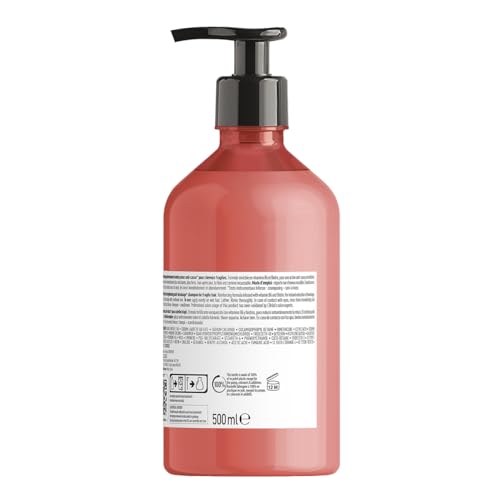 Salon-ready Inforcer shampoo on counter signals professional-strength care