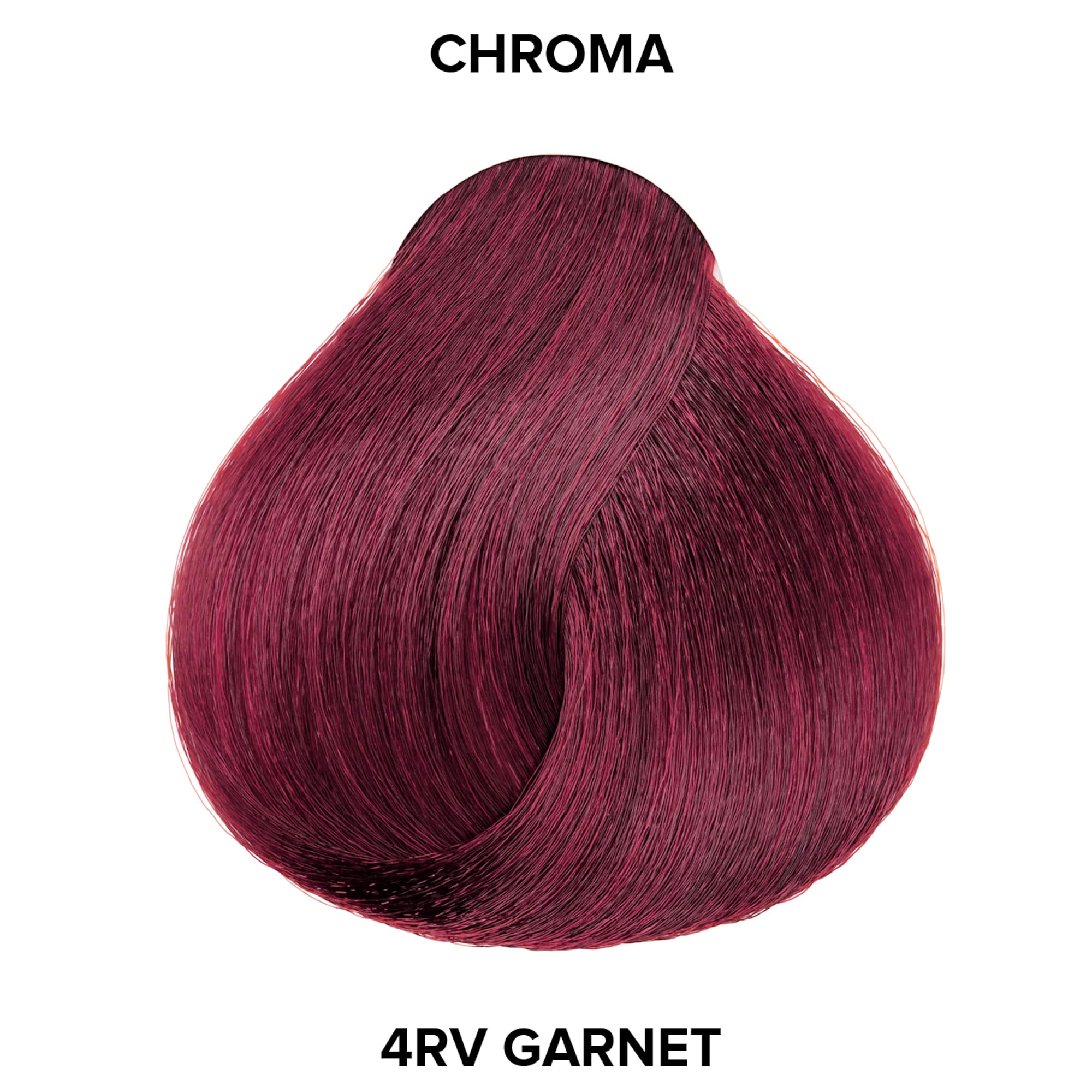 Chroma True Reds garnet swatches reveal rich red tones on diverse bases
