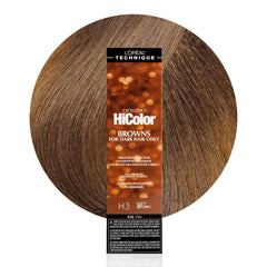 L'Oreal Technique HiColor Browns and Blondes cream colors dark hair evenly with no brassiness.