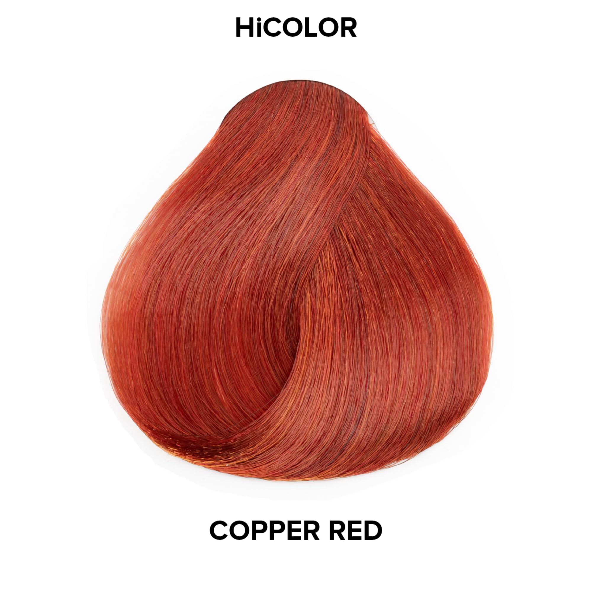 Close-up of L'Oreal Technique HiColor Reds H10 Copper Red cream texture for smooth, even coverage.