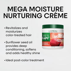 Applying Nature's Therapy Mega Moisture Creme through damp hair for detangling