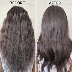 Hair with natural shine after using Mega Moisture Creme conditioning