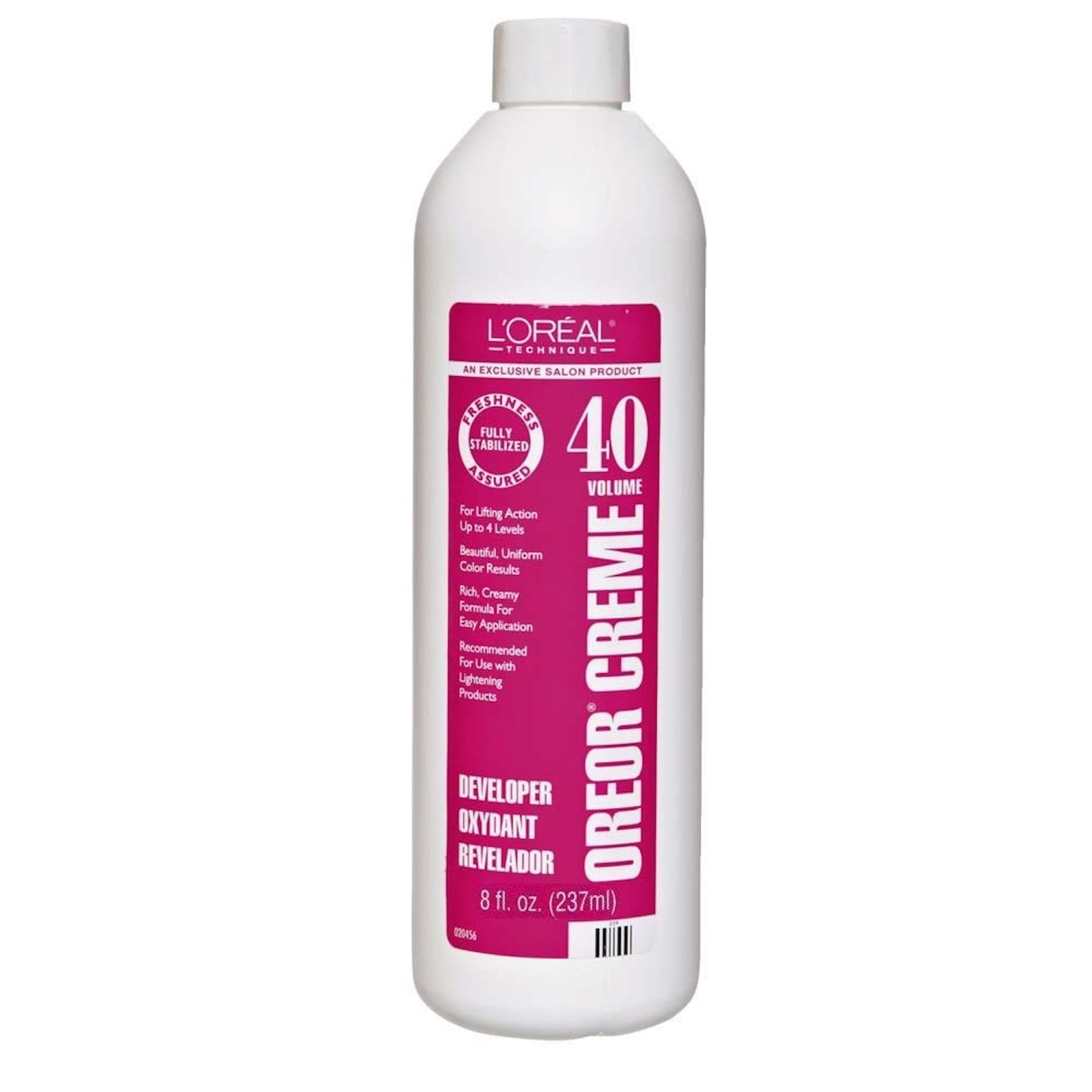 L'Oreal Technique Oreor 40 Volume Developer bottle for an even lift up to four levels