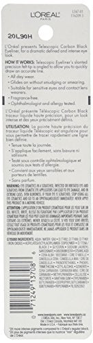 Color intenso de L'Oreal Paris Telescopic Precision para definición marcada.