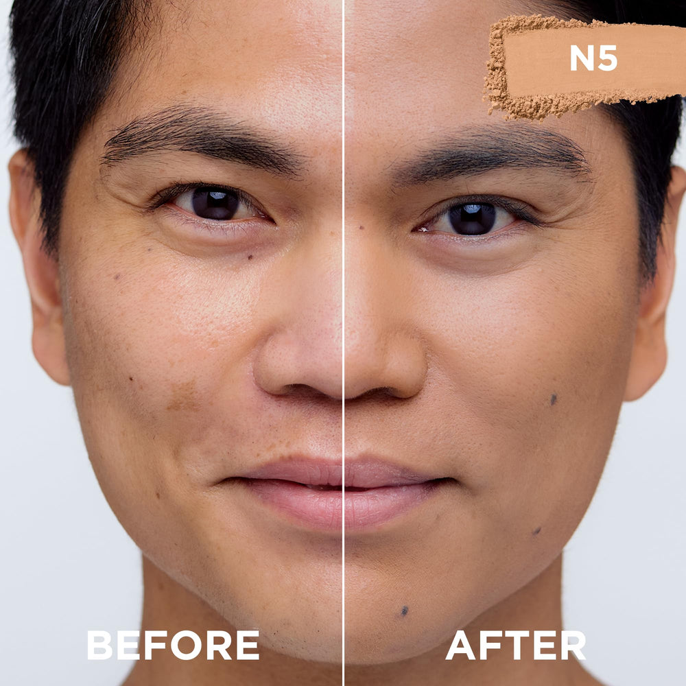 L’Oréal True Match Polvo base N5 Medio, pigmentos microfinos para tono uniforme.