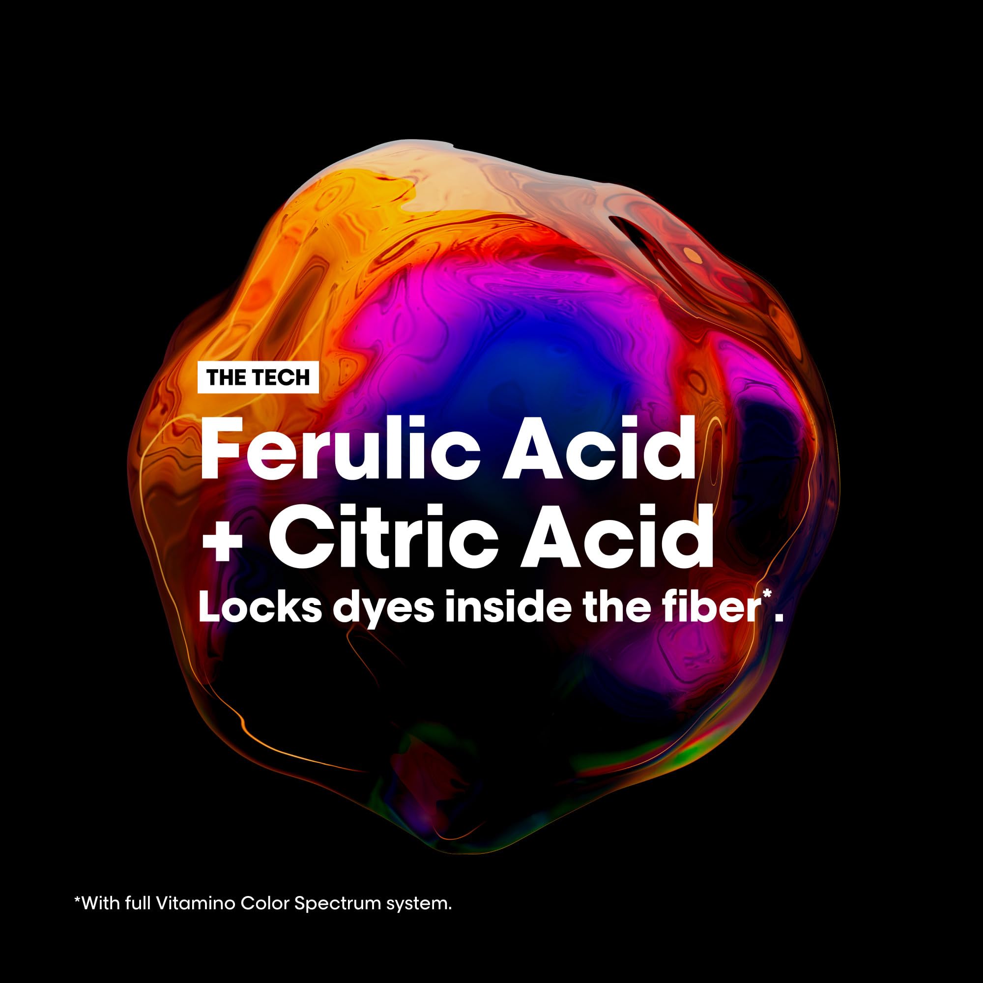 Loreal Vitamino Color Spectrum ferulic and citric acid ingredients close-up