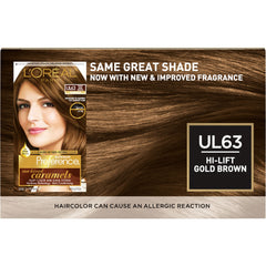 L'Oreal Paris Superior Preference Hi-Lift Golden Brown dye jar for long-lasting color
