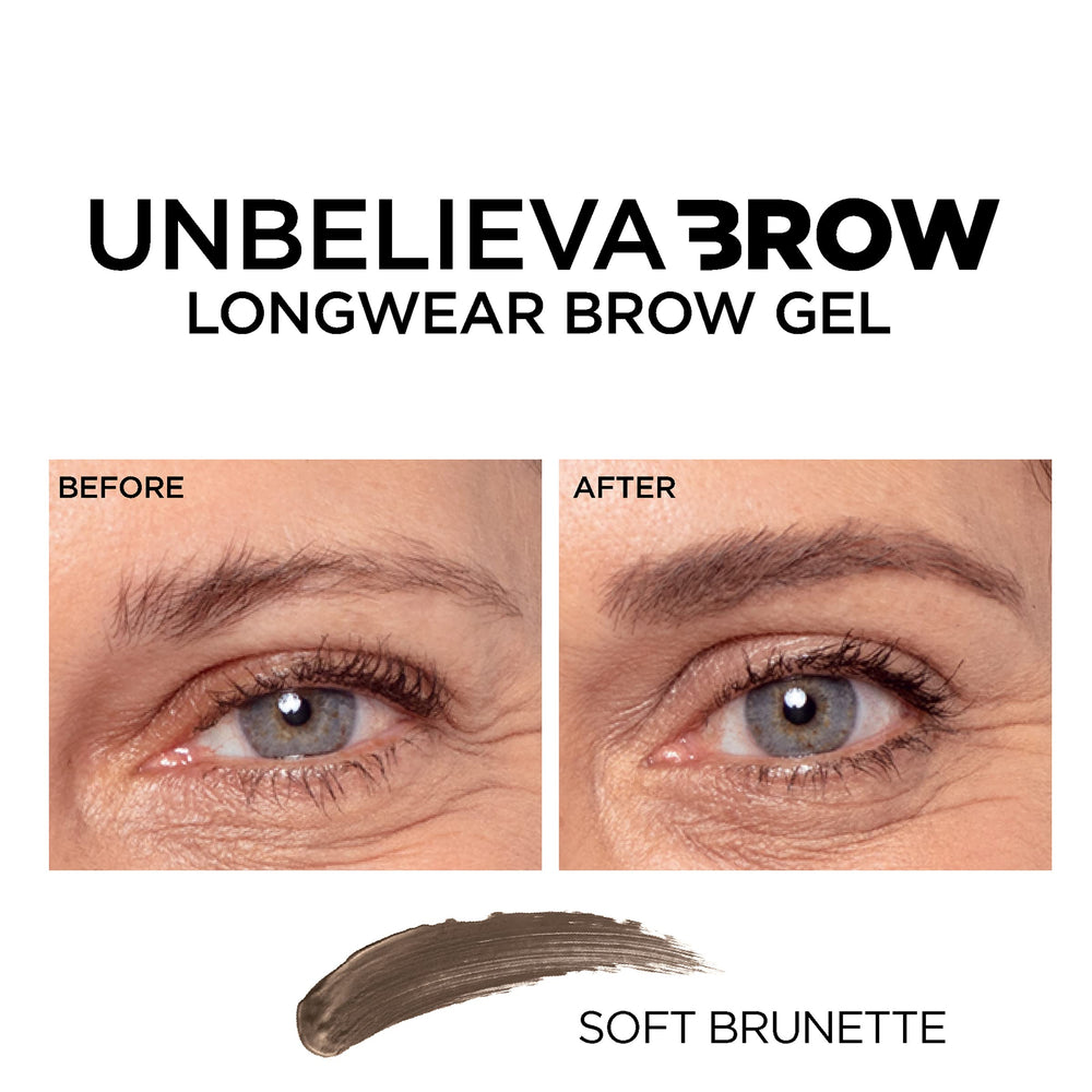 L'Oréal Paris Unbelieva-Brow tono Marrón suave para un look natural.