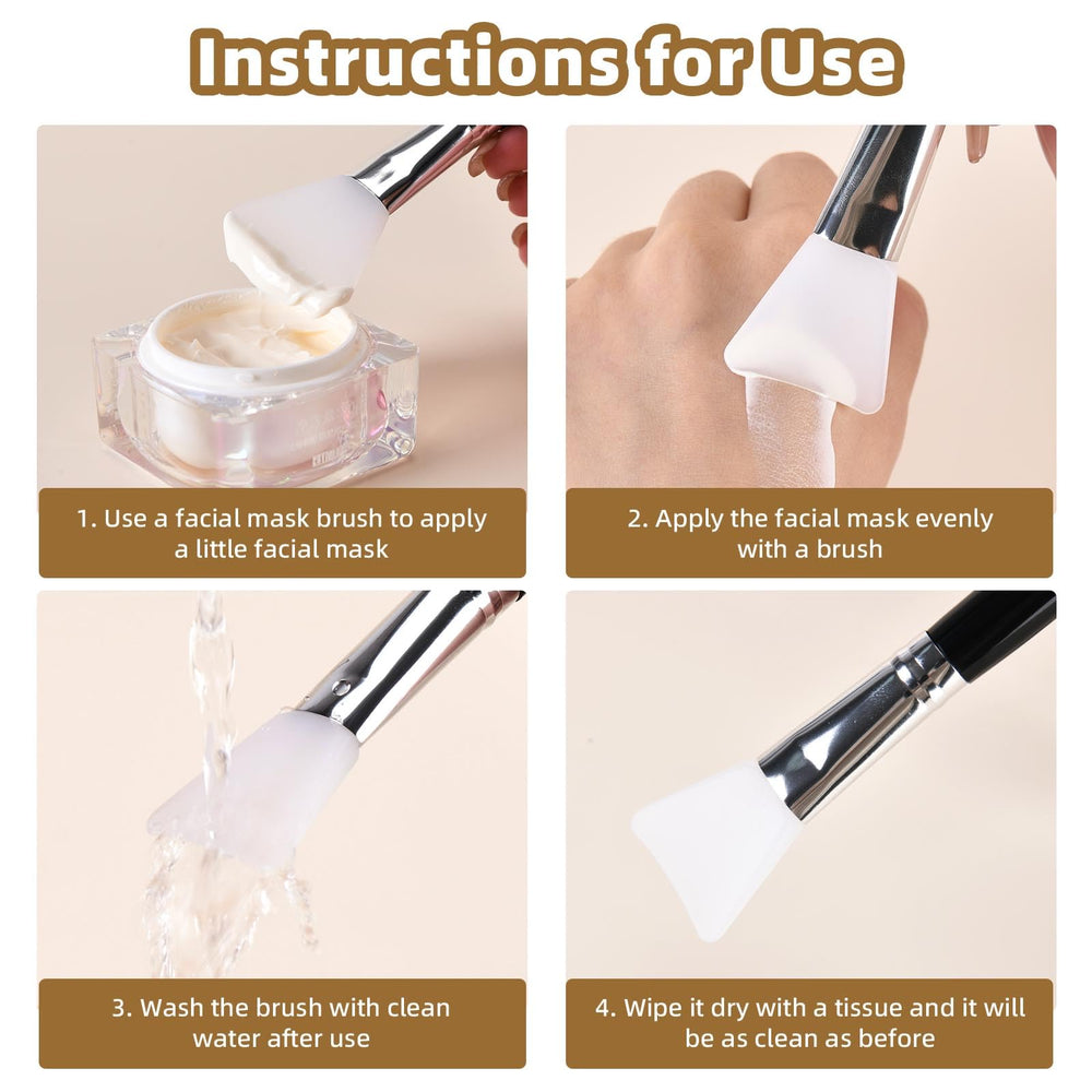 LORMAY mud mask applicator tools for smooth, mess-free application
