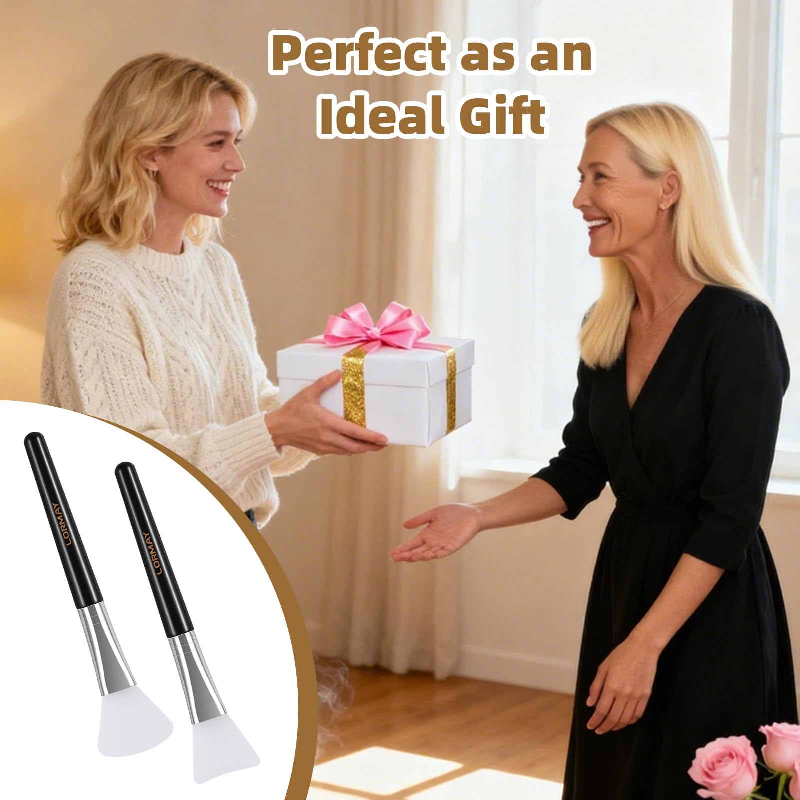 LORMAY reusable mask brush set for home or professional use
