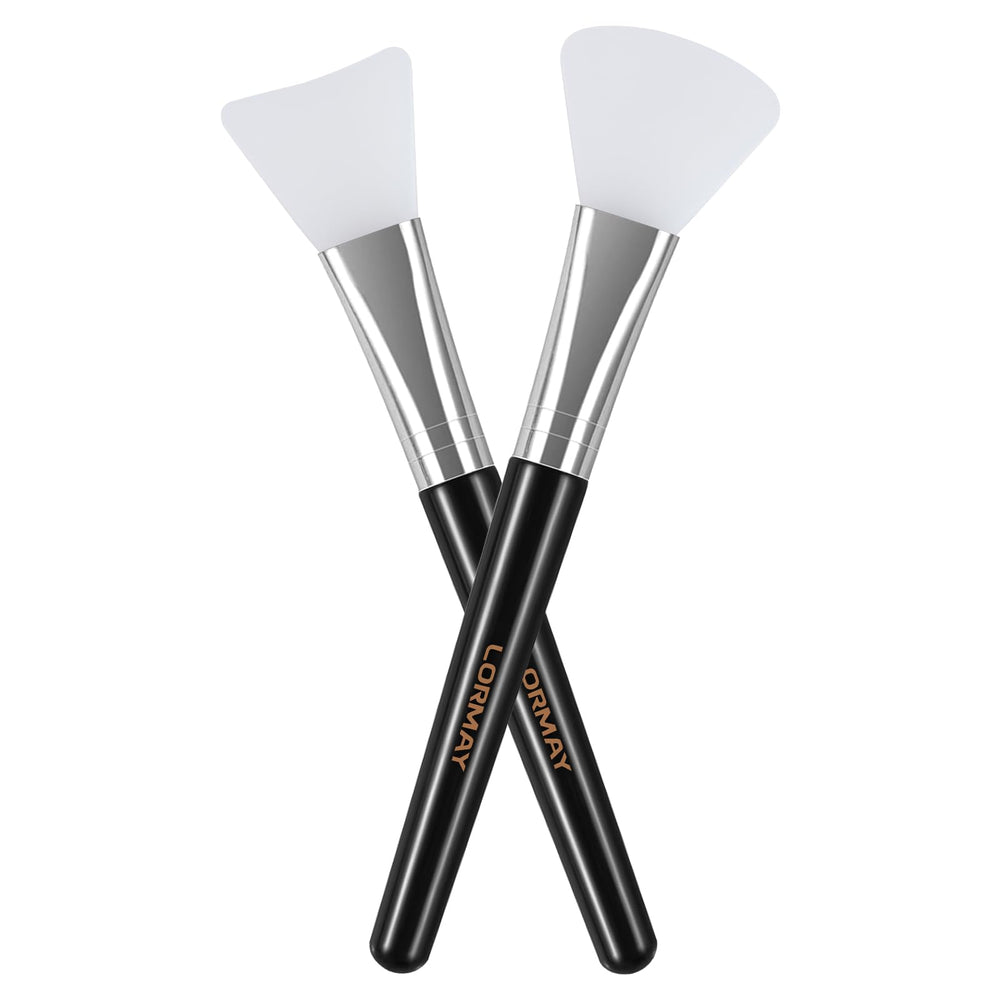 LORMAY 2pc silicone mask applicator set for even product distribution