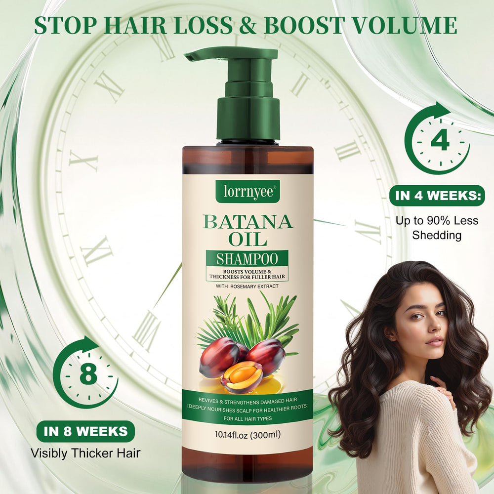 Lorrnyee shampoo con romero y extractos para cabello saludable