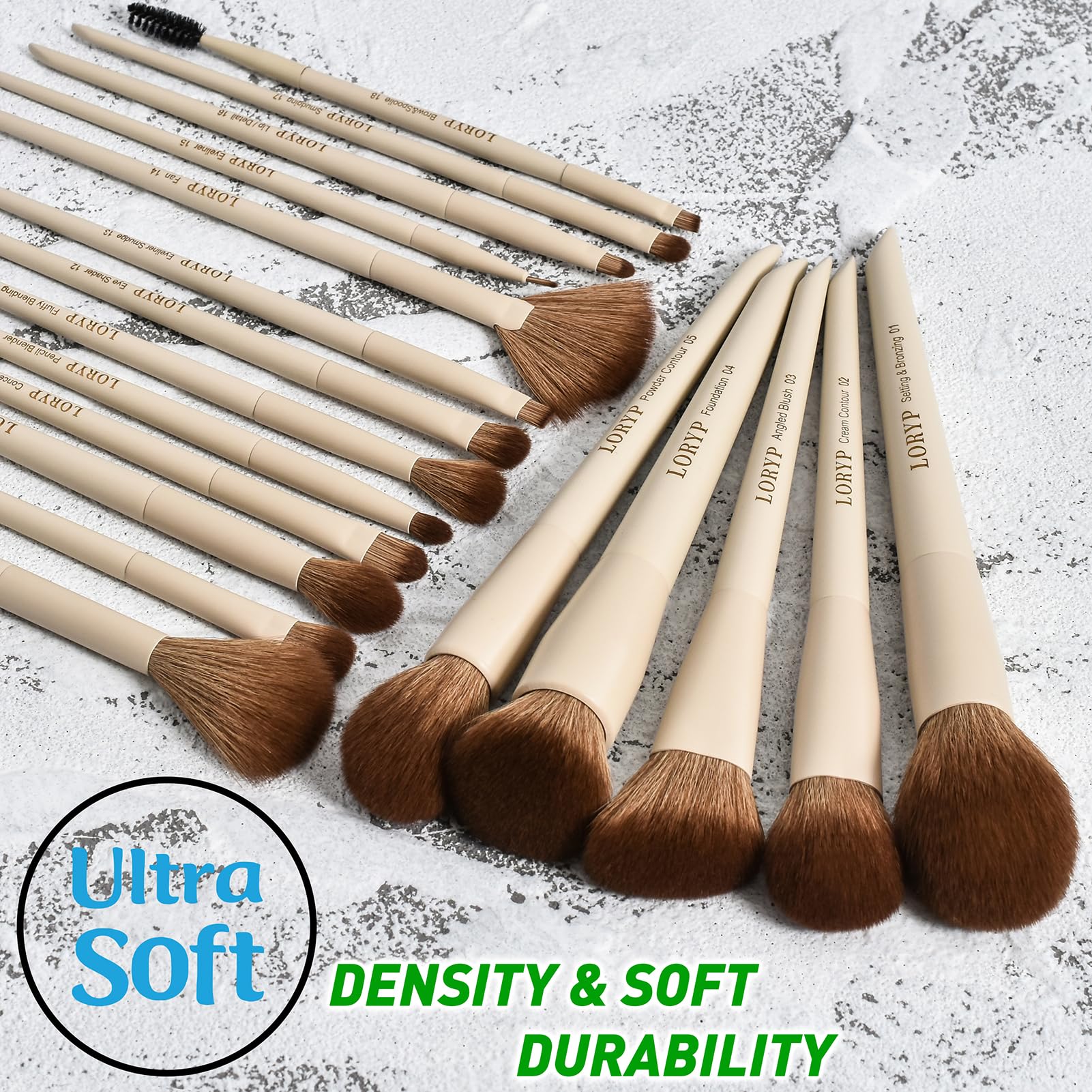 LORYP gift-ready brush set adds elegance to any vanity