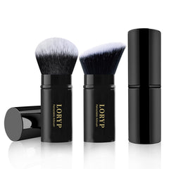 LORYP retractable kabuki brush for portable foundation application