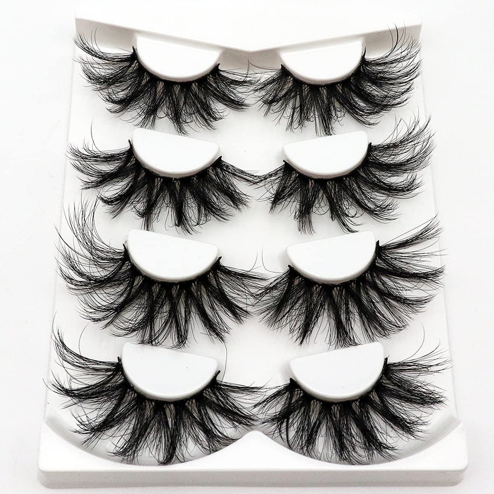 Losha 25mm lashes with big fluffy 3D drama for bold looks.