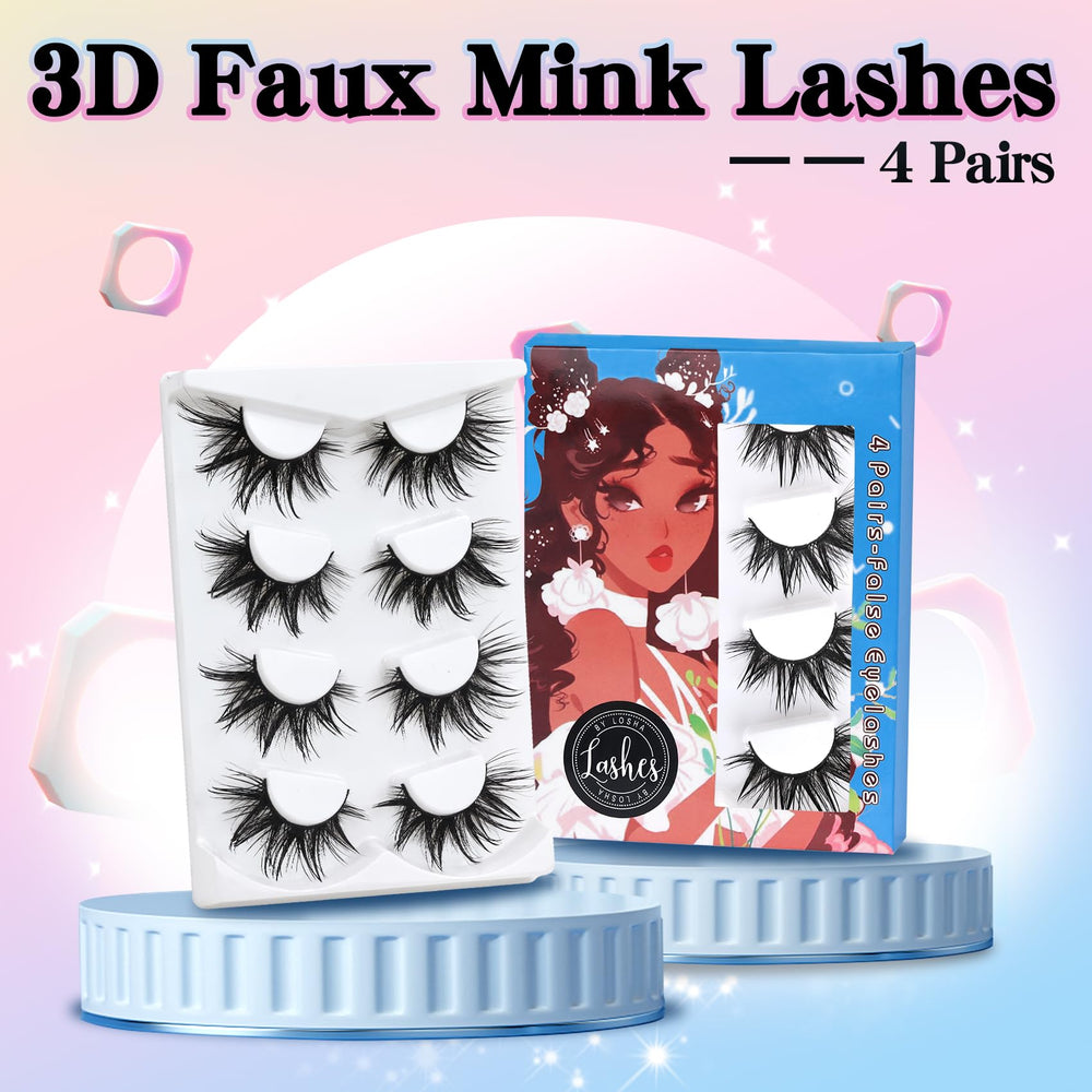 Losha durable reusable lashes up to 15 uses with proper care.