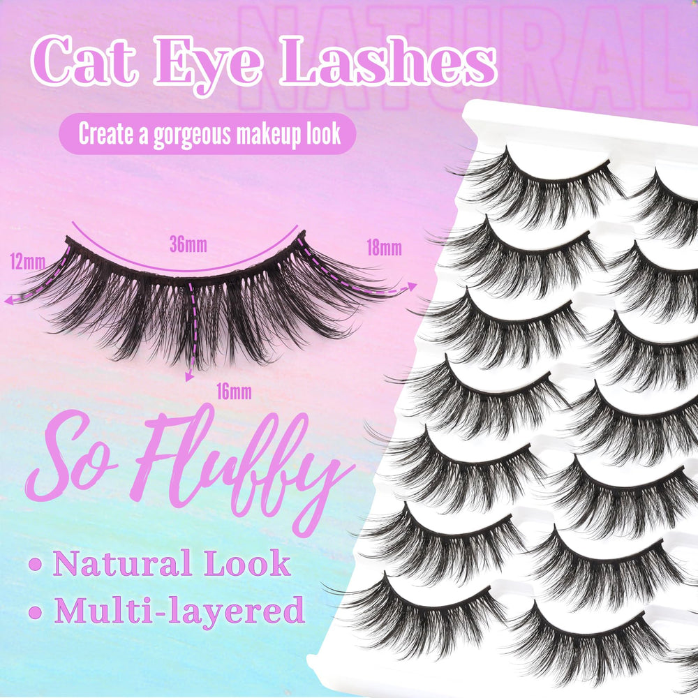 Losha 6D layered fluffy lashes offering balanced volume