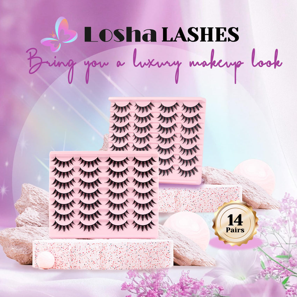 Losha Lashes great for cosplay and anime-inspired eye accents.