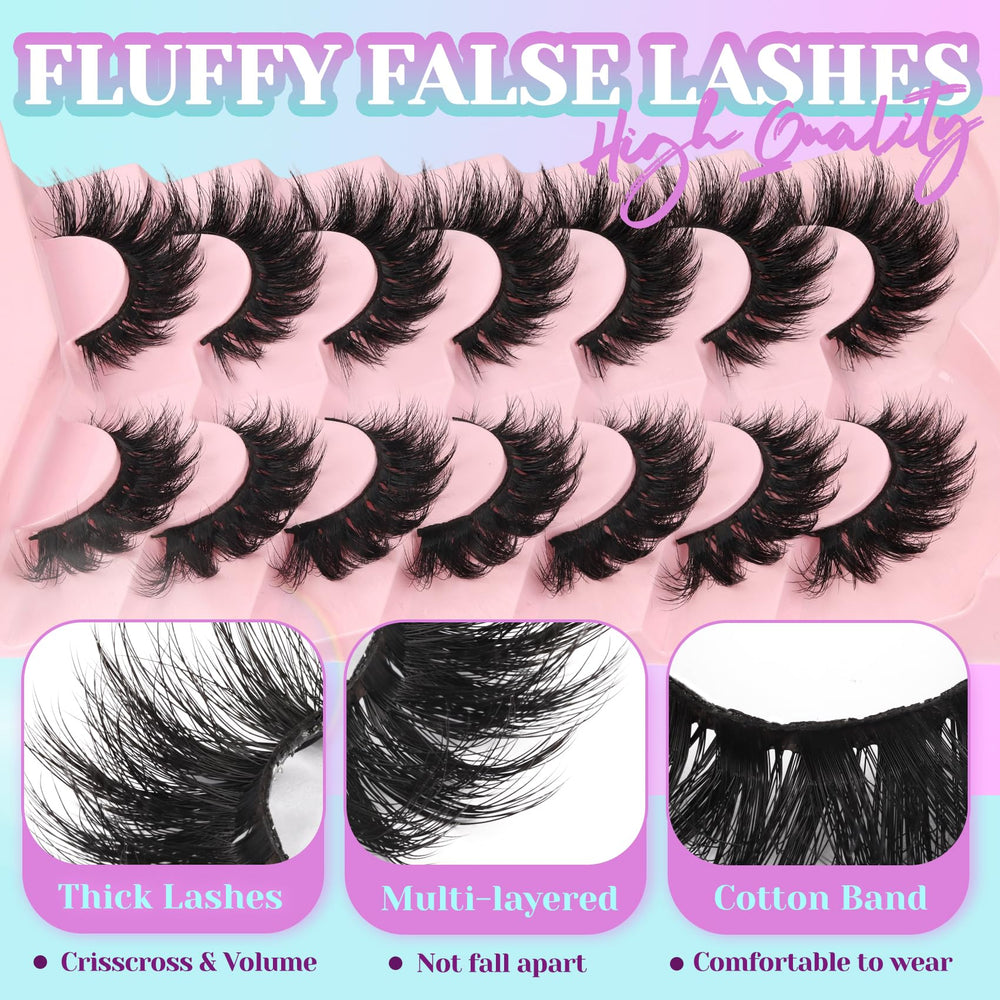 Losha Lashes Crisscross dramatic lashes for a brighter, more awake look.