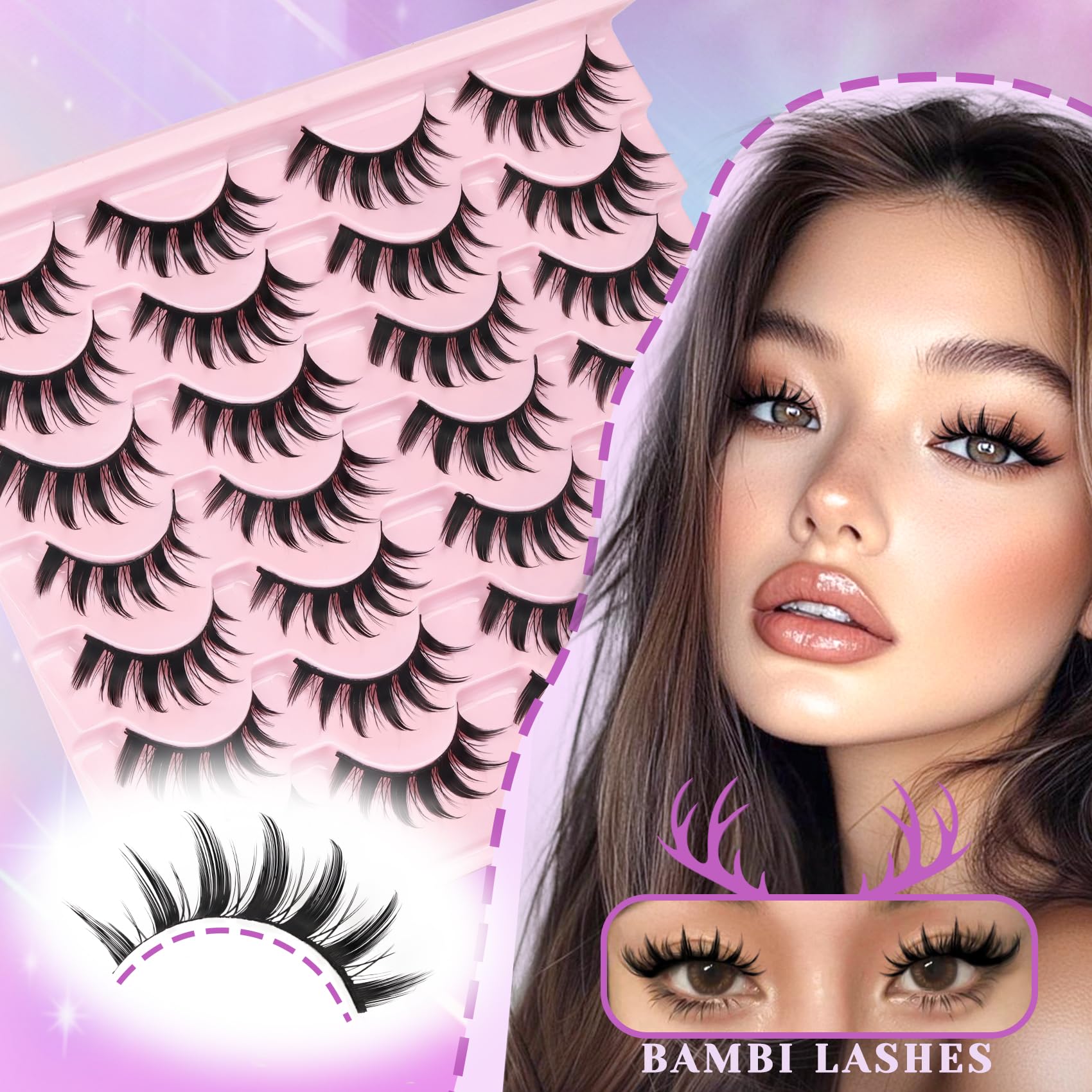 Losha Lashes cruelty-free synthetic fibers offer a soft, high-quality feel
