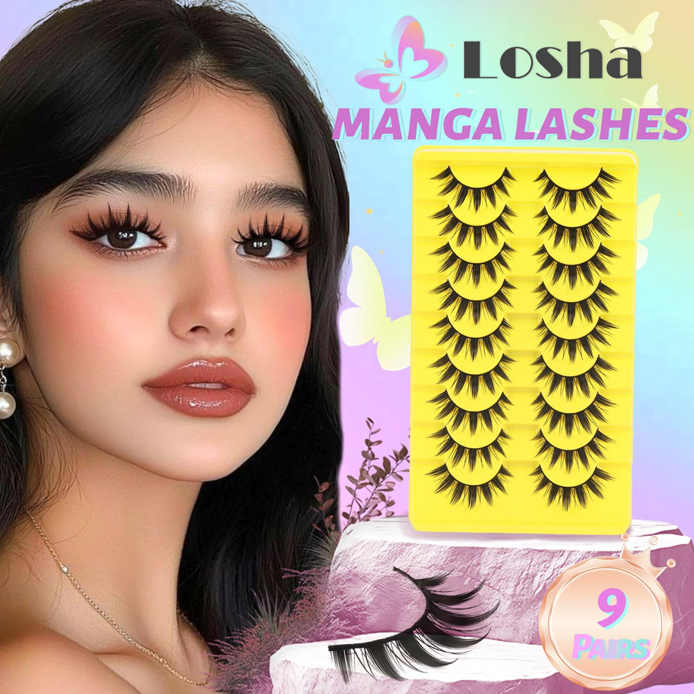 Losha Lashes suitable for daily, party, or cosplay looks.