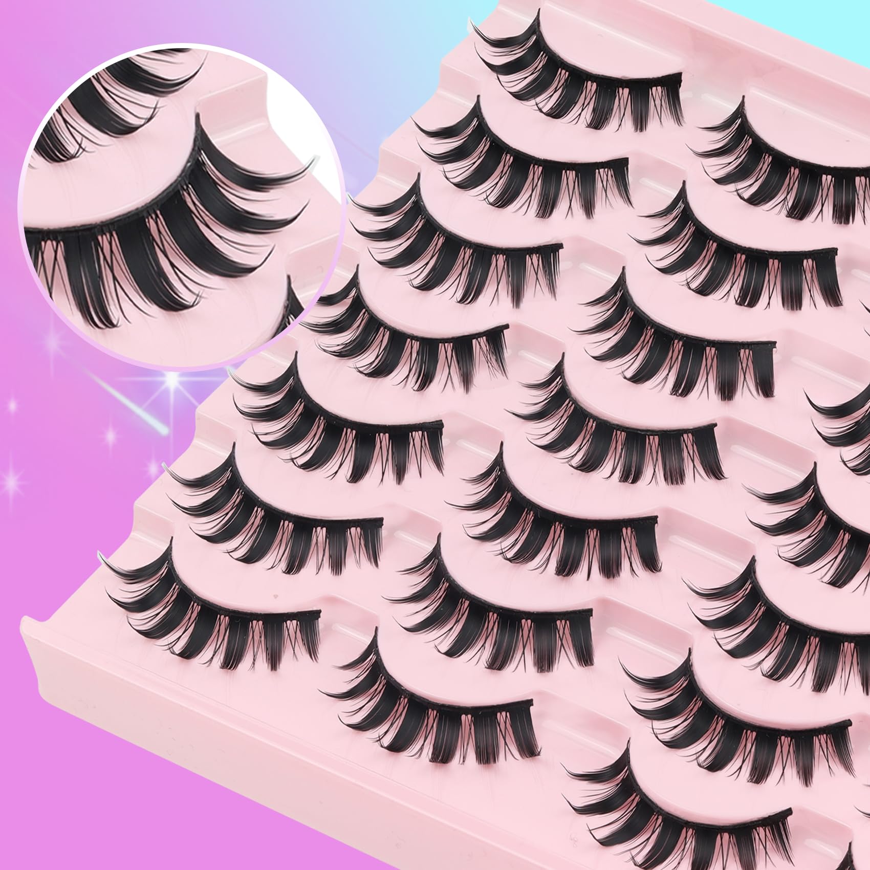 Losha Lashes lightweight band for comfortable all-day use.