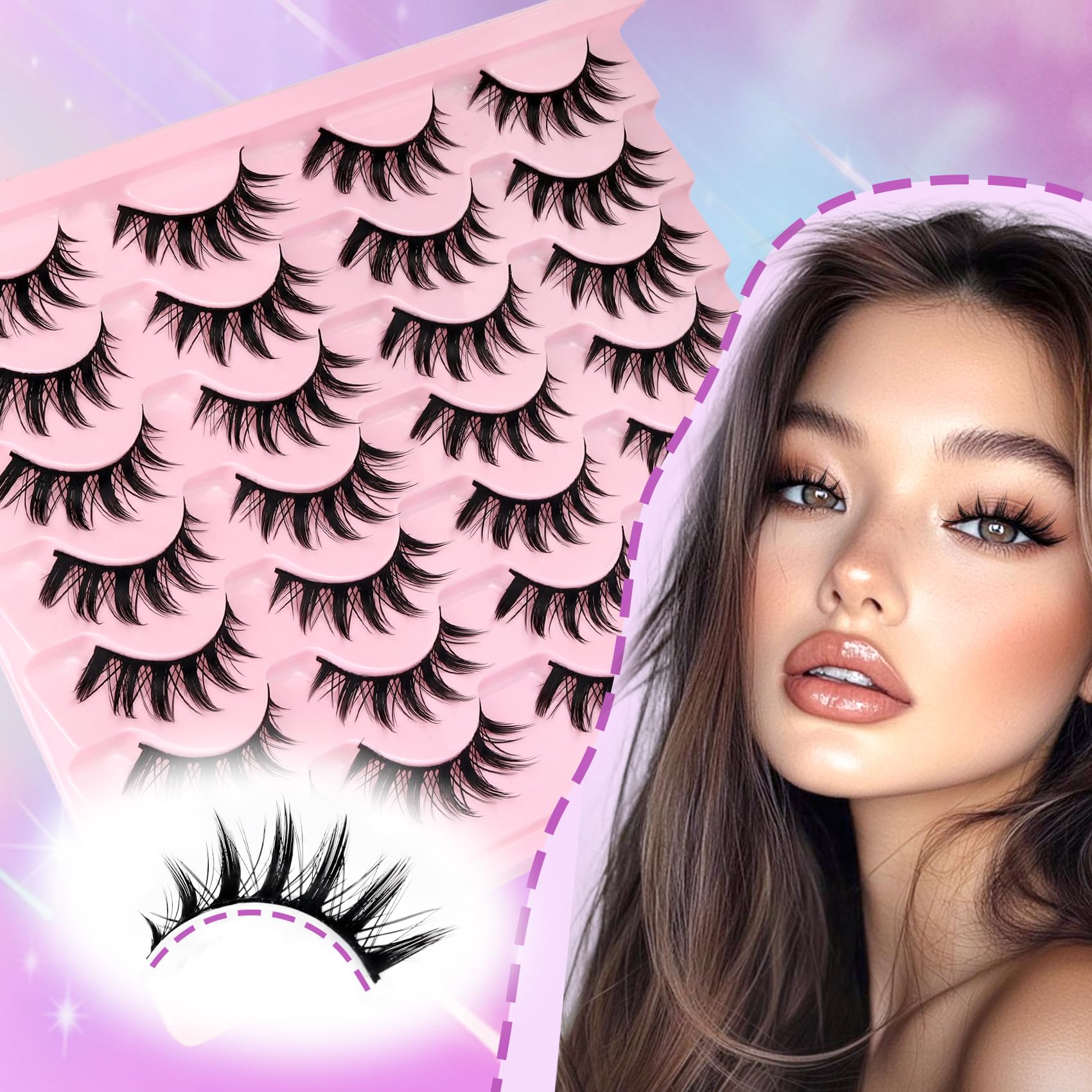 Losha Lashes reusable up to seven times with proper care.
