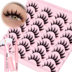 Losha Lashes Spiky Manga Lashes for dramatic anime-inspired eyes with a wispy look