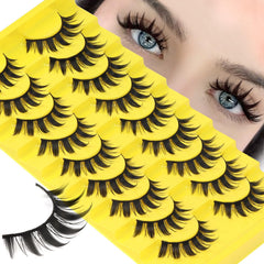 Losha Lashes spiky manga lashes for bold, lightweight daily wear.