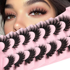 Losha Lashes Volume fluffy cat eye with natural blend boosts eye size and sophistication.