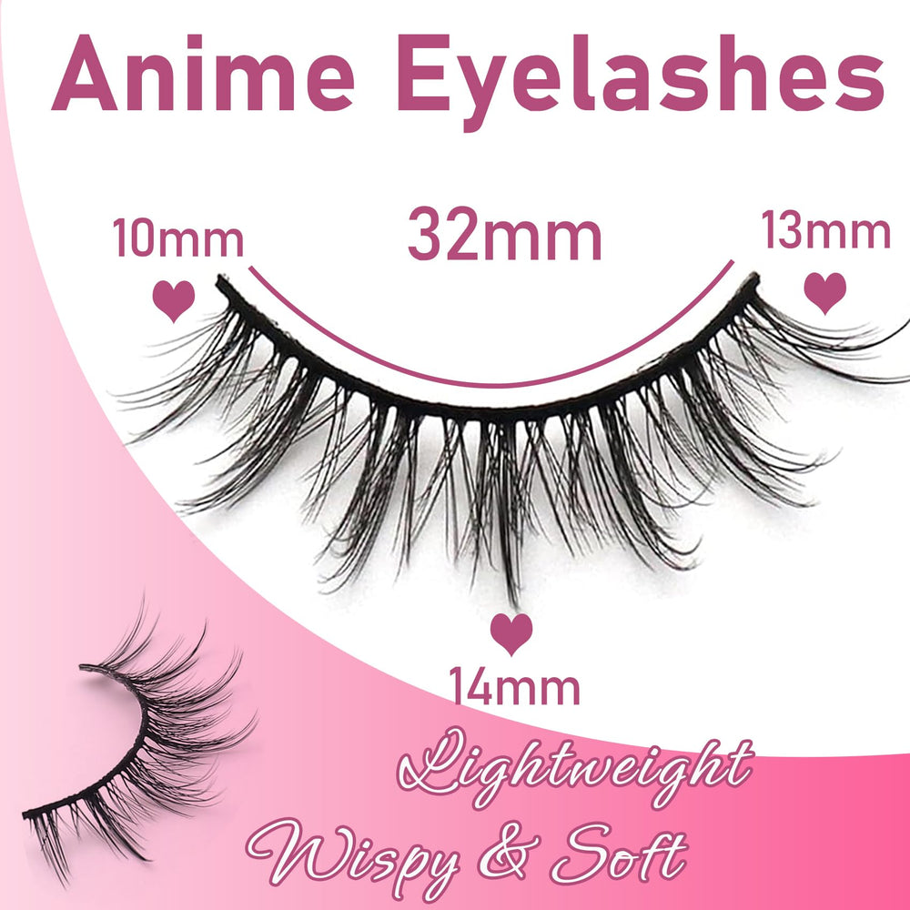Losha Manga Lashes natural-look closeup showing seamless lash separation