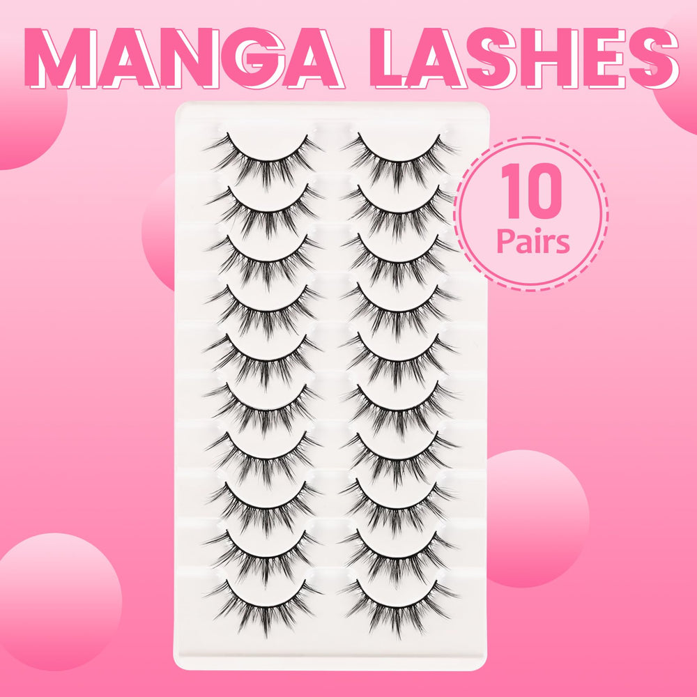 Losha Manga Lashes 10 pairs ready for daily or glam looks